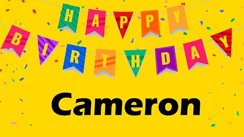 Happy Birthday to Cameron - Birthday Wish From Birthday Bash