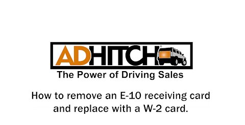 How to exchange an E10 with a W2 receiving card