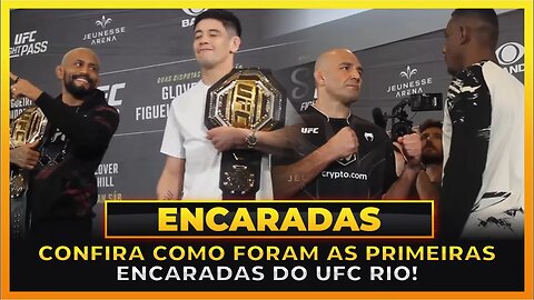 CONFIRA AS PRIMEIRAS ENCARADAS DO UFC RIO!