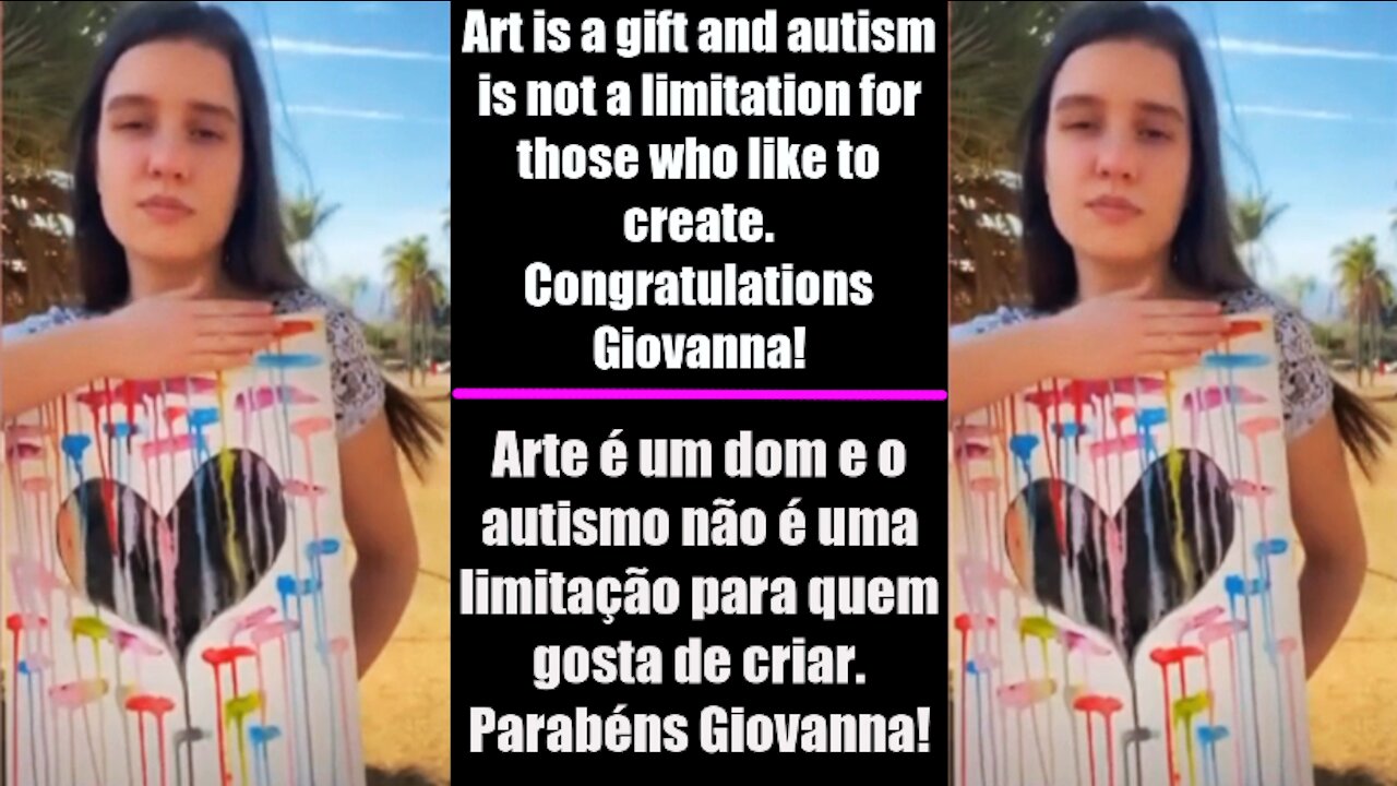 Autism is not limitation. Art is a gift for those who like to create. Congratulations Giovanna.❤️