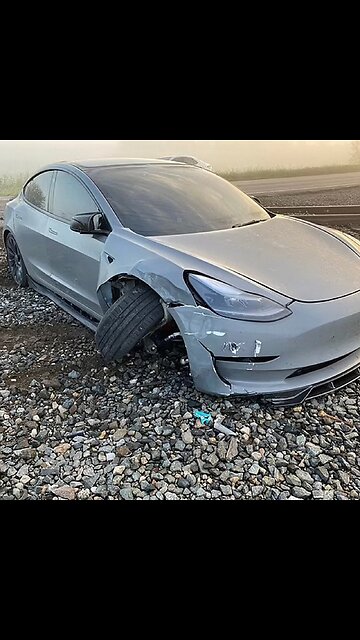 Tesla’s autopilot almost rams car into moving train