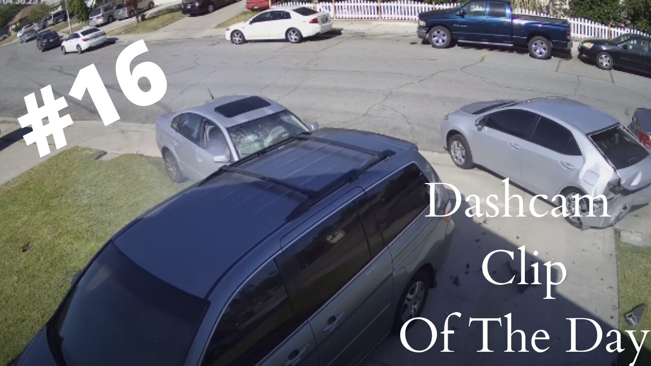 Dashcam Clip Of The Day #16 - World Dashcam - Guy Going To Fast Slides And Crashes Into Parked Cars