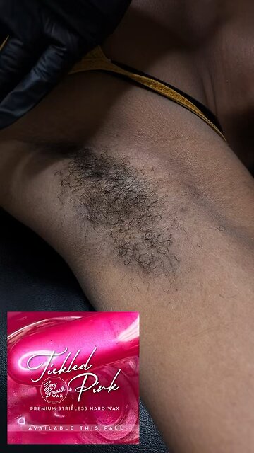 Underarm Waxing Transformation using Tickle Pink Wax by Nya @nyaamani.aesthetics