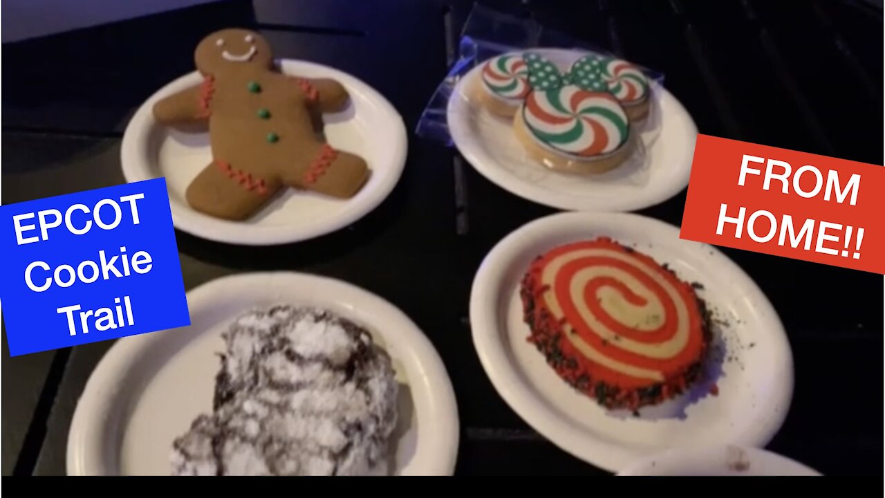 EPCOT Holiday Cookie Trail From HOME!!!!! | Taste tests and reactions