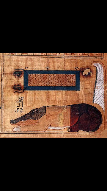 A Demon Goddess , Waited In The Underworld to devourer hearts #ancientegyptian #mythicalgoddess