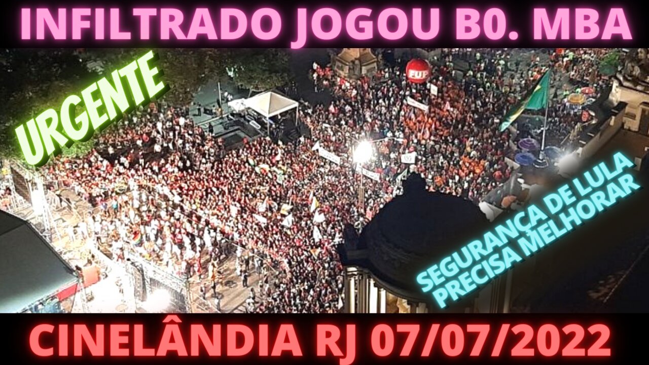 Lula corre risco - No RJ homem ataca - Lula usava colete à prova de balas