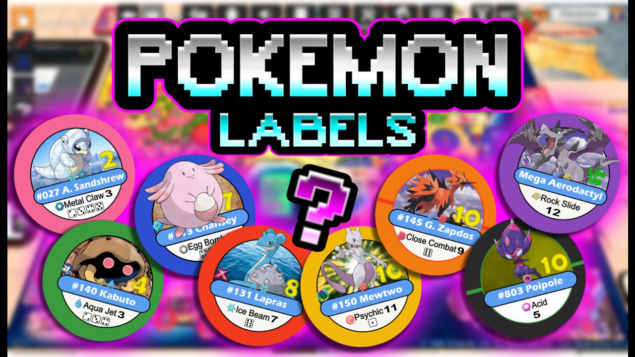 Pokémon Master Trainer RPG - Explaining The Rules (Pokémon Labels)