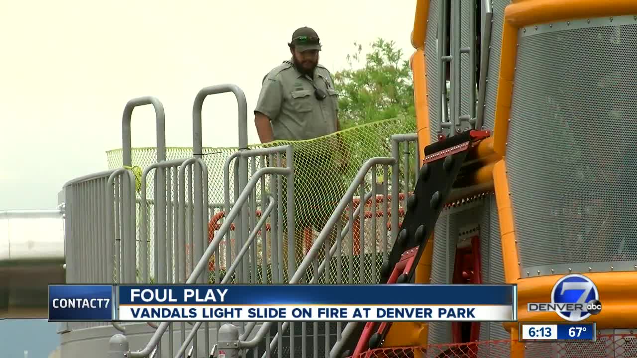 Vandals damage playground at Denver park