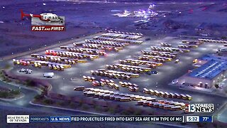 Buses ready to pick up students on first day