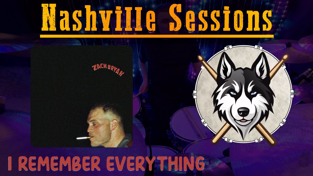 62 — Zach Bryan — I Remember Everything — HuskeyDrums Nashville Sessions | @First Sight | Drum Cover