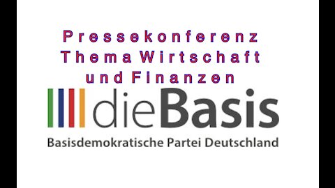 Pressekonferenz Die Basis Thema Wirtschaft.