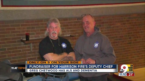 Firefighters rally for deputy chief with ALS, dementia