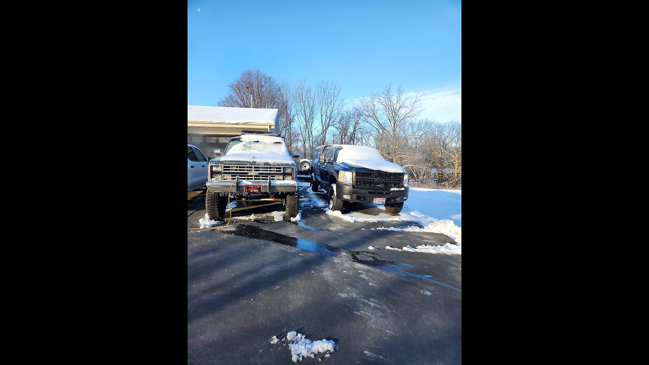 Cold start number 2 of the day on the Cummins Suburban.