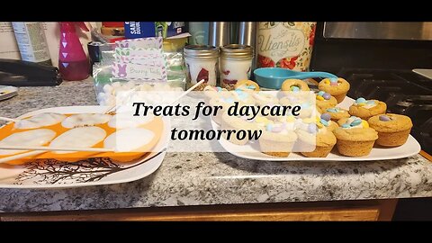 Easter snacks for grandsons daycare #daycare #treats #easter