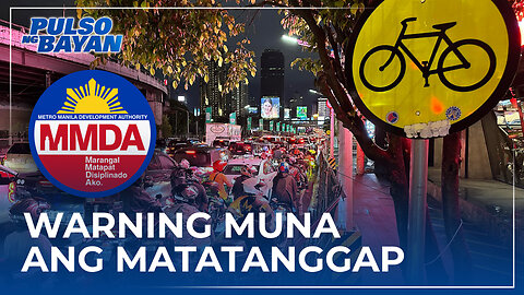 Motoristang dadaan sa Edsa bike lane, warning muna ang matatanggap ngayong Linggo - MMDA