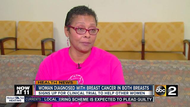 Woman diagnosed with breast cancer in both breasts