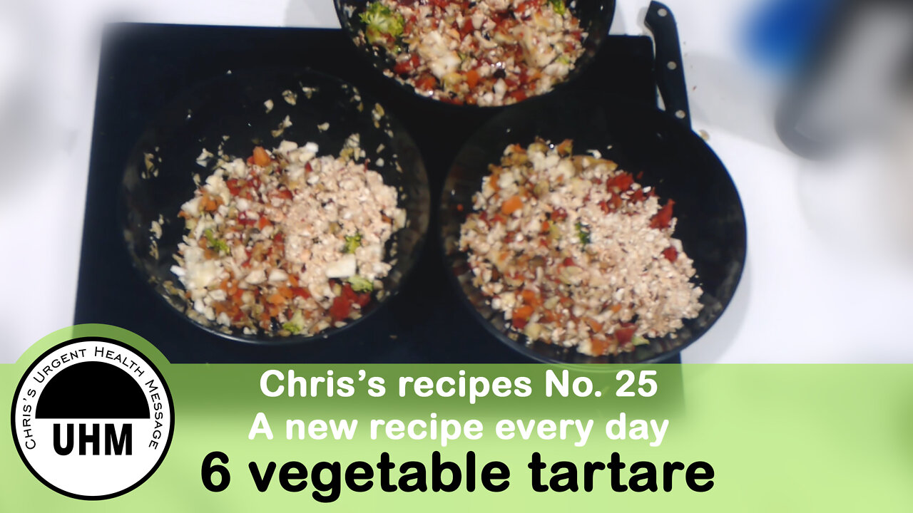 Recipe no. 25. 6 veg tartare