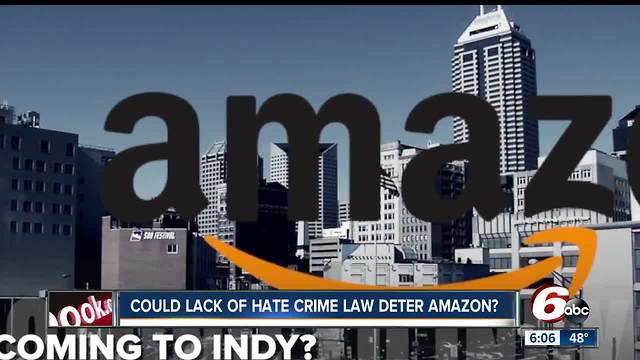 Group says lack of hate crime law could deter Amazon HQ from coming to Indy