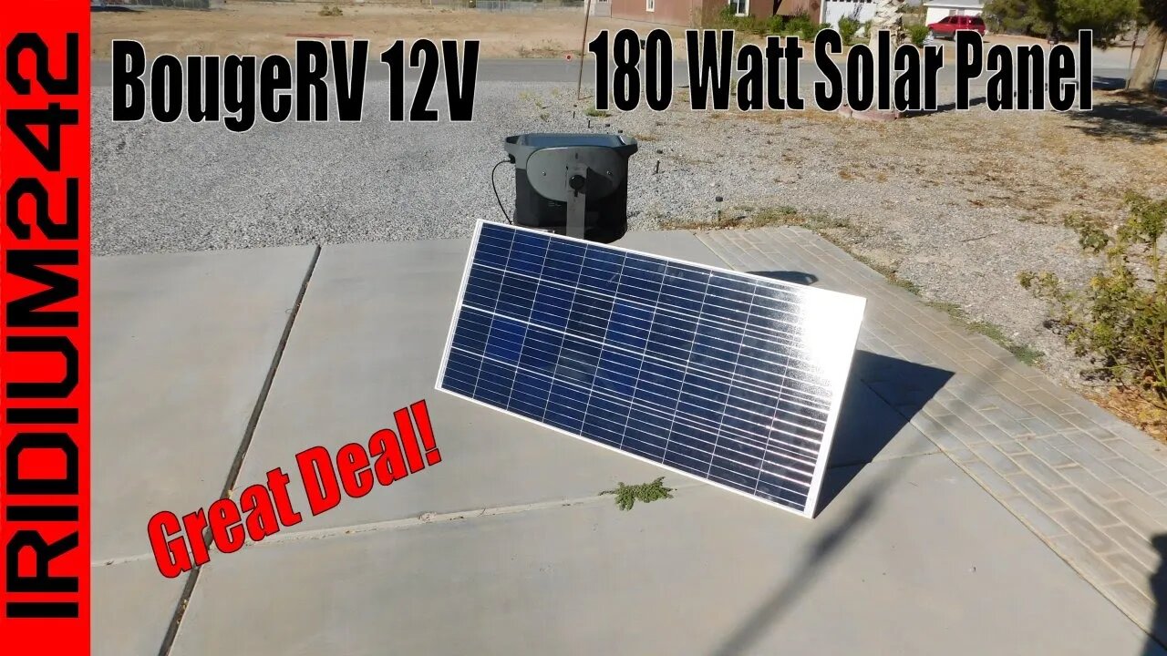 Solar Power Upgrade And Deal! BougeRV 12V Mono 180 Watt Solar Panel