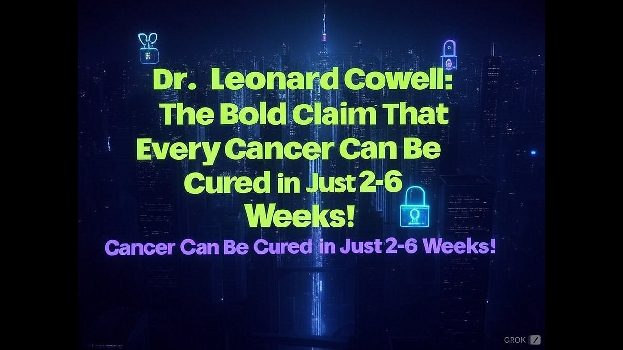 Dr. Leonard Cowell: The Bold Claim That Every Cancer Can Be Cured in Just 2-6 Weeks!