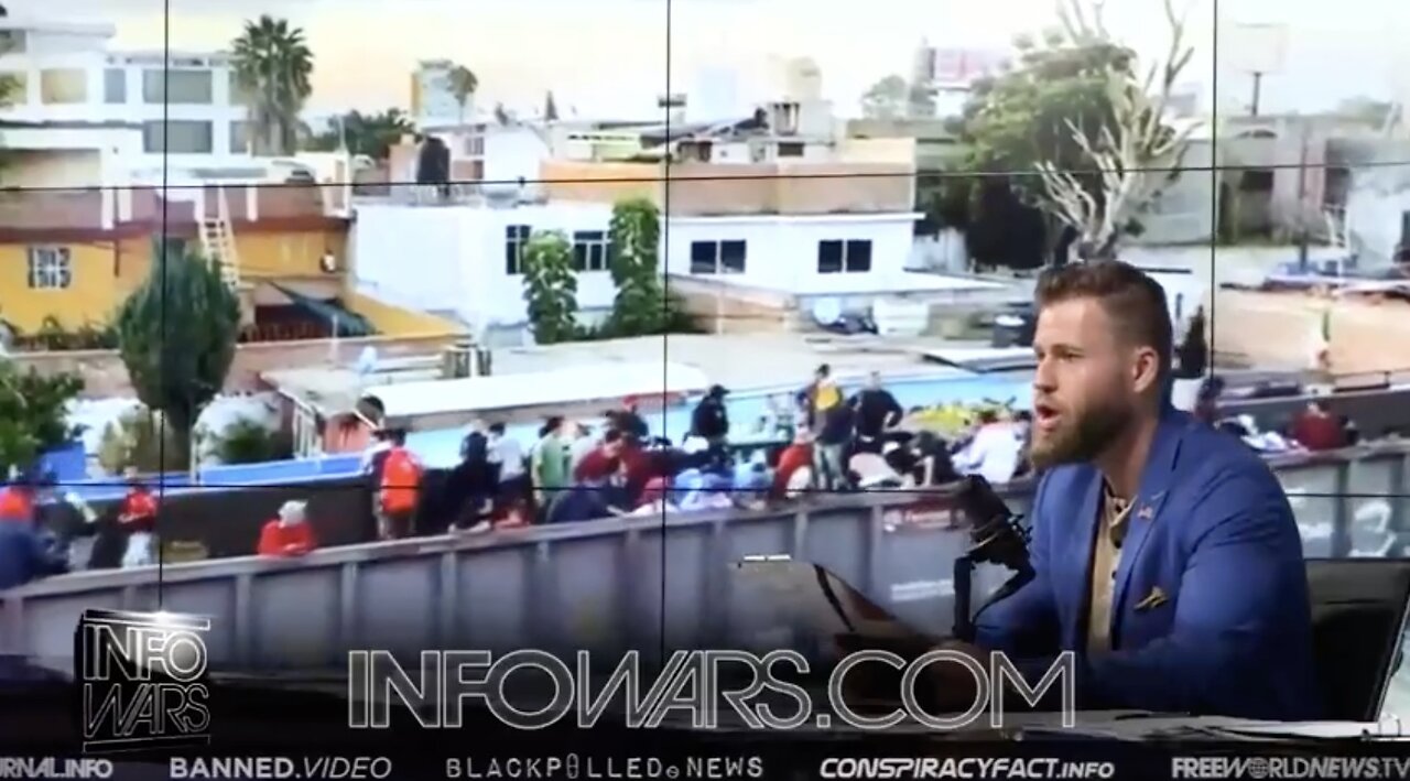 Owen Shroyer Hosts Alex Jones Show 9 19 2023 Shock Videos Reveal Trainloads of Illegals Invading USA