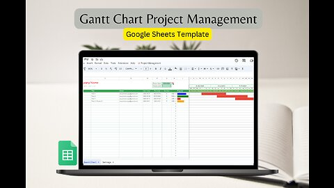 Gantt Chart for Project Management | Google Sheets Template #googlesheets #template