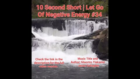 10 Second Short Of Let Go Of Negative Energy | #meditation #shorts #shortsvideo #waterfall #34