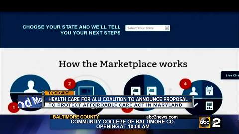 Maryland officials to announce new proposal to protect Affordable Care Act