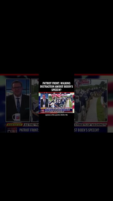 Patriot Front: Walking Distraction Amidst Biden's Speech?