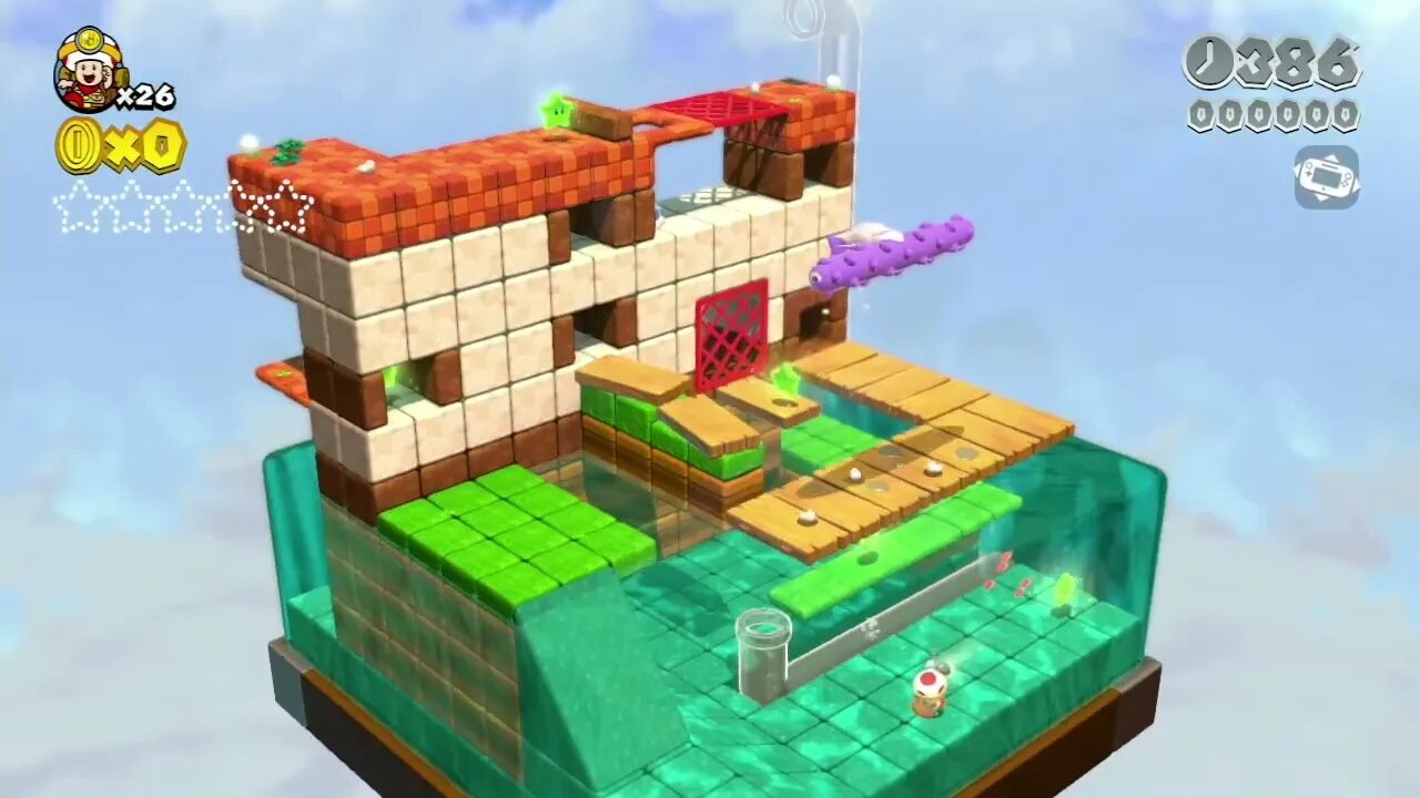 Super Mario 3D World (Wii U) | World 3-Captain Toad - Captain Toad Makes a Splash | Episode 17