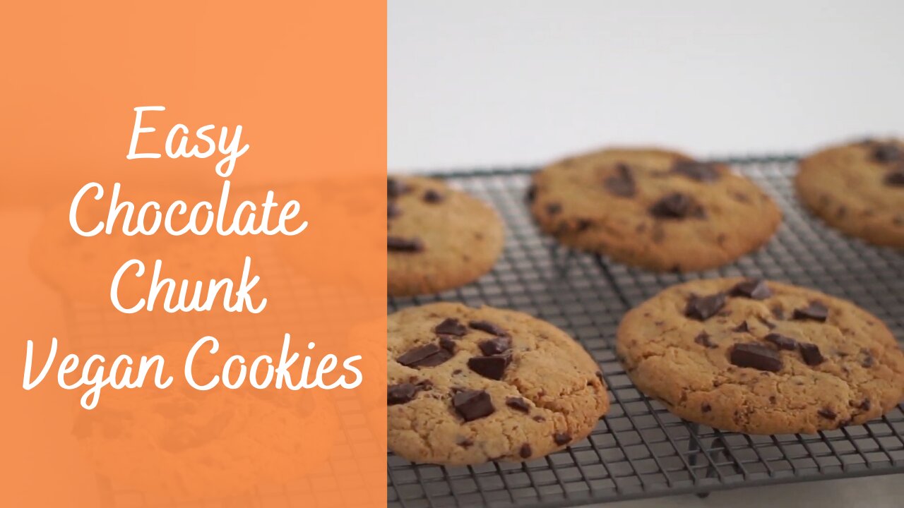 Vegan recipes: Easy chocolate chunk cookies