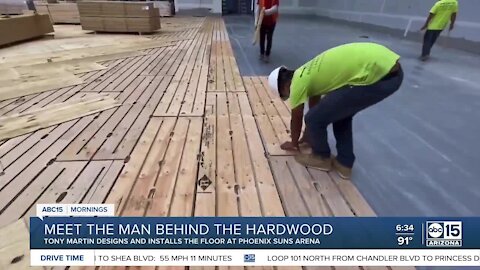 Meet the man behind the hardwood on the Suns court