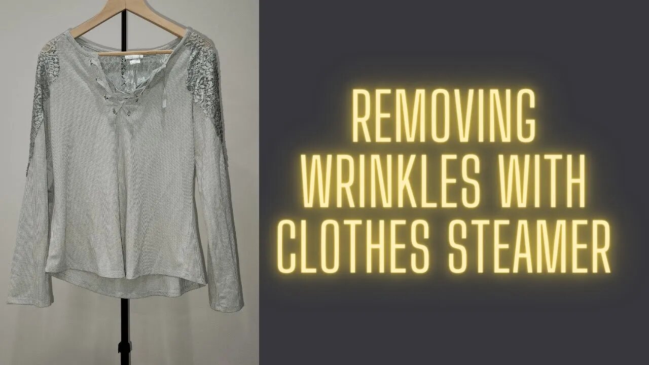 Removing Wrinkles with Clothes Steamer