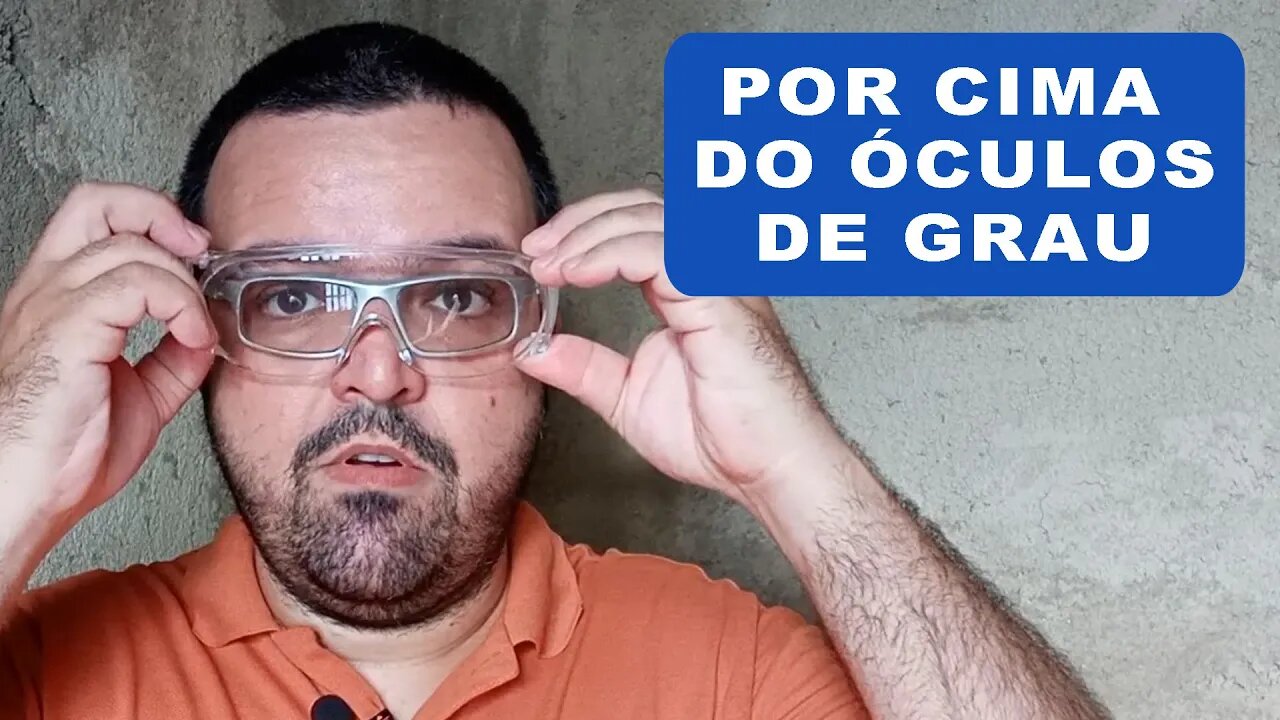 Óculos de Segurança de Sobrepor por cima do Óculos de Grau #030