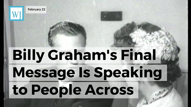 Billy Graham's Final Message Is Speaking To People Across America In A Heartfelt Way