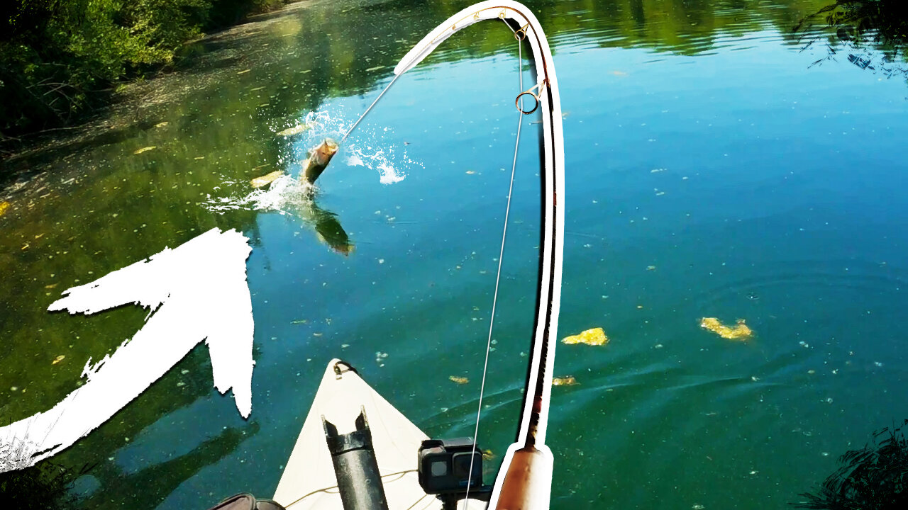 Dang... THIS WORKED AWESOME! (Kayak Fishing WEIRD Puffy Algae)