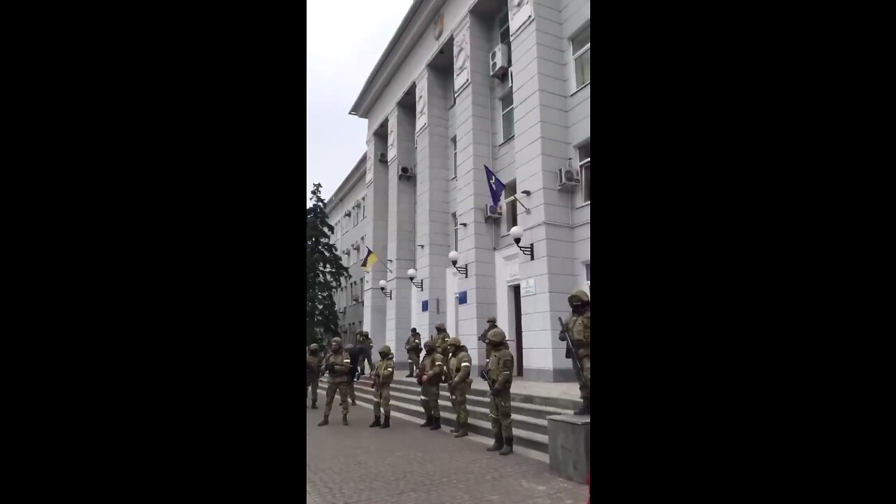 Happening Now in Berdyansk the latest town to be occupied by the Russian invaders.