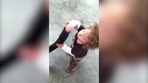 "Toddler Boy’s Hand Gets Stuck In Vacuum Hose"