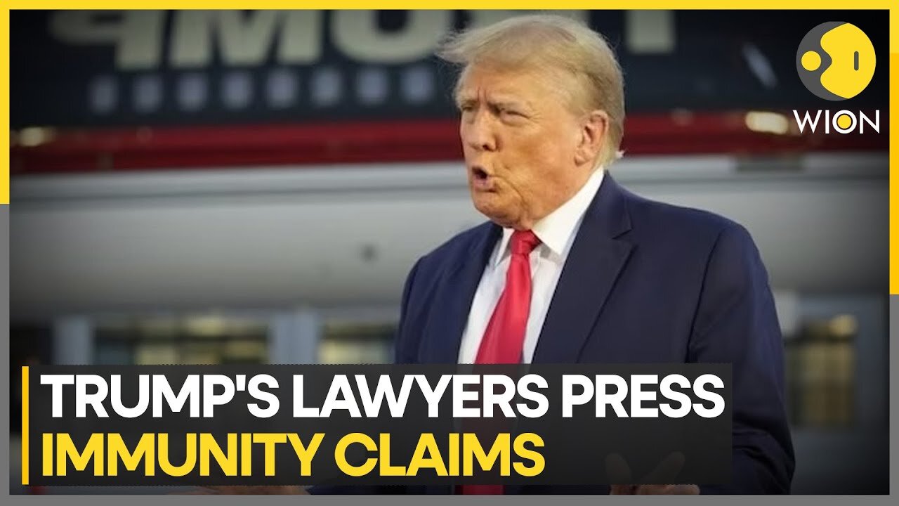 Trump's Legal Showdown: Fighting for Immunity in Election Interference Case! 🚫🗳️ | WION GLOW