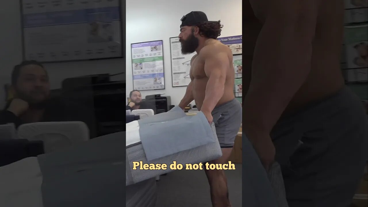 Liver King Sends a Message at Mattress Store Prank