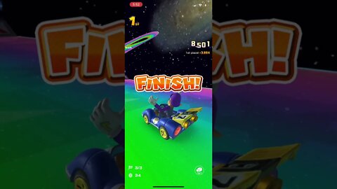 Mario Kart Tour - Blue Seven Kart Gameplay (Space Tour Token Shop Reward)