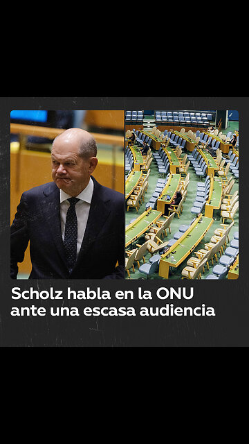 Scholz se dirige a una Asamblea de la ONU casi vacía