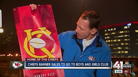 Chiefs banner sales to go to Boys and Girls Club