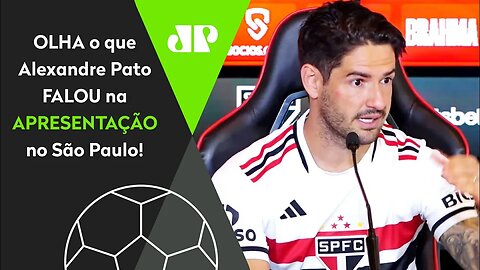 QUE FO**! "É AMOR! O São Paulo pra mim é DIFERENTE e..." OLHA como Pato SE DECLAROU em APRESENTAÇÃO!