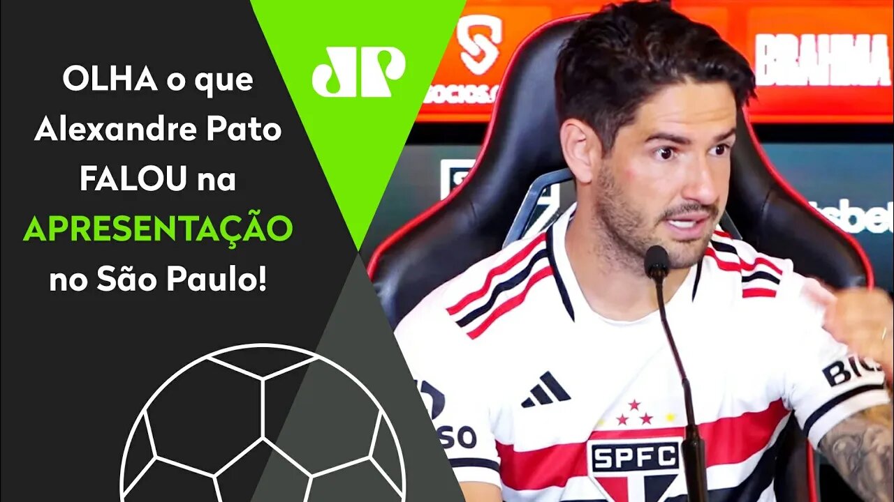 QUE FO**! "É AMOR! O São Paulo pra mim é DIFERENTE e..." OLHA como Pato SE DECLAROU em APRESENTAÇÃO!