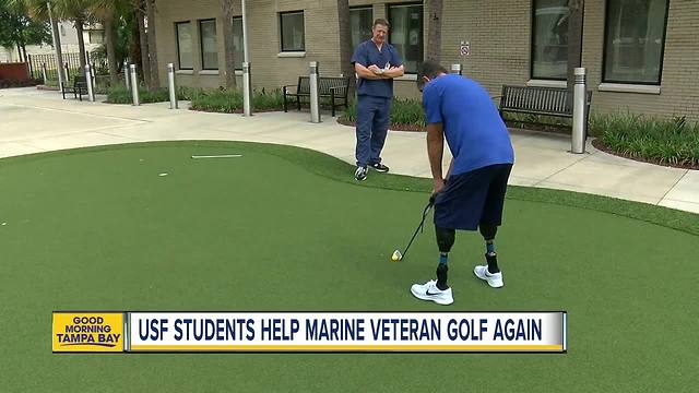 USF students help disabled vet play golf again