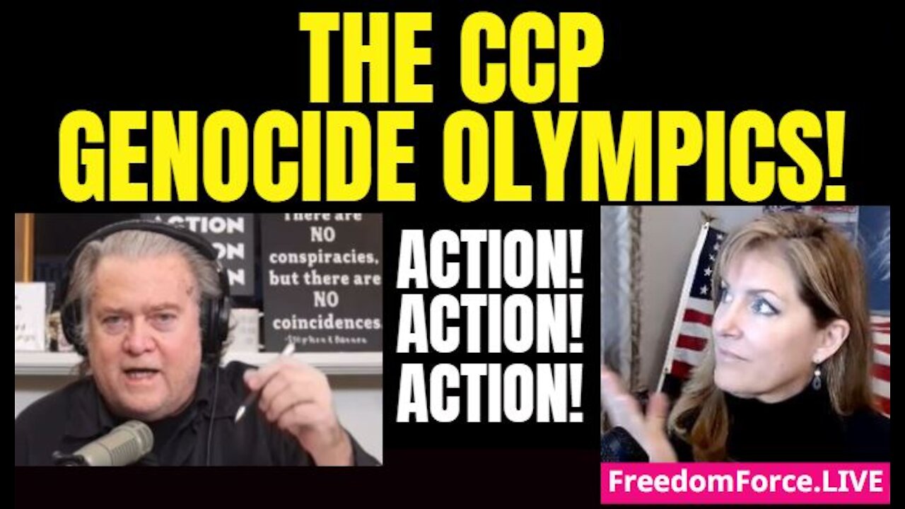 CCP Genocide Olympics - Bannon Boycott These CCP Shills! 1-6-22