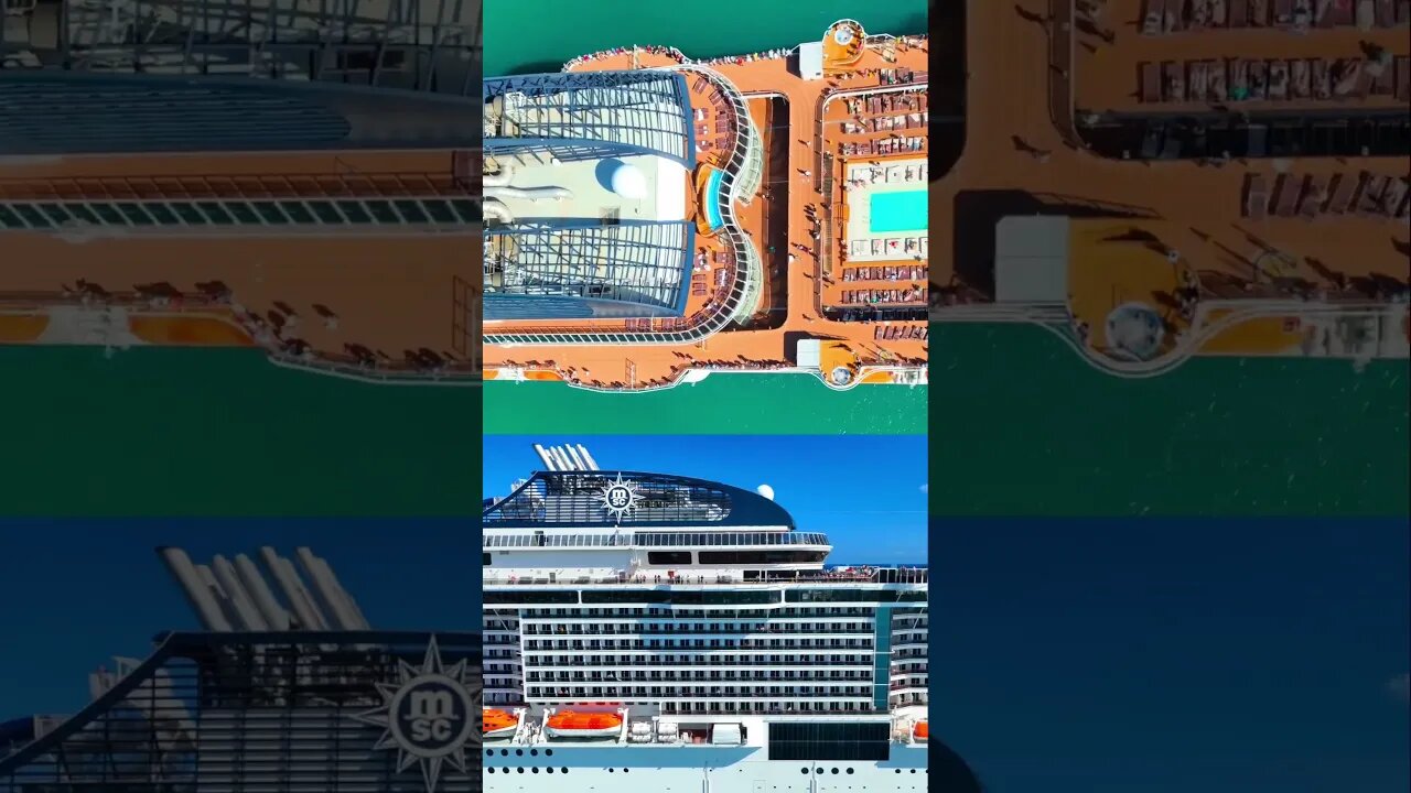 MSC Meraviglia from all angles! 🔥 #cruise #shorts