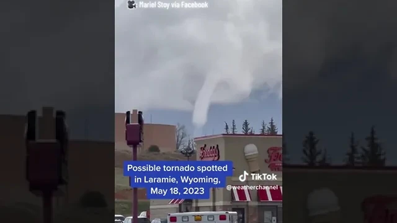 a tornado 🌪️ ⛈️🌪️ ⚡ in Wyoming wow