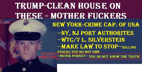 TRUMP--CLEAN HOUSE ON NEW YORK-9-11 ETC WTC/7